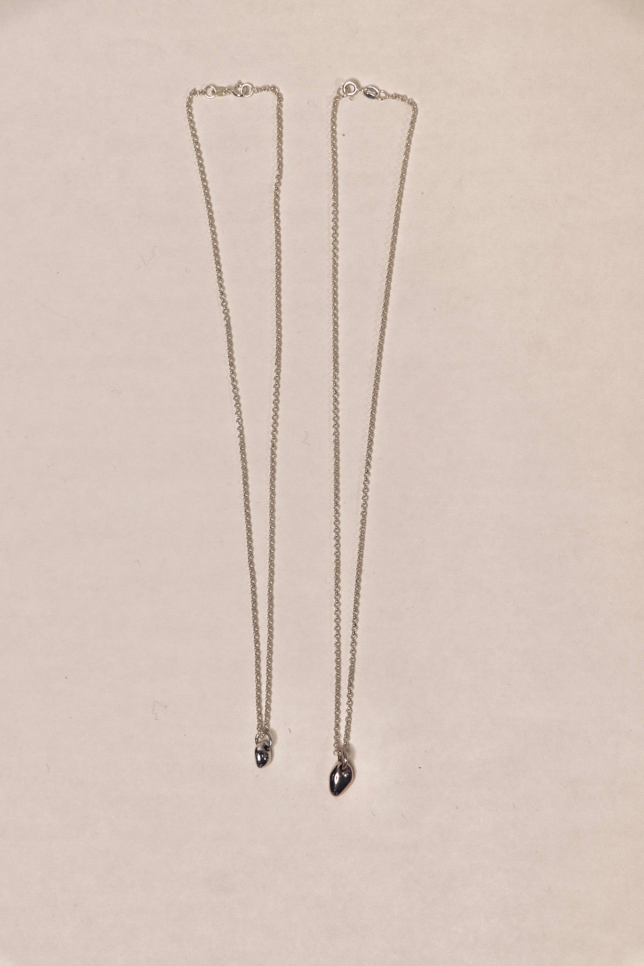 Modern Sculptural Solid 9k Gold & Sterling Silver Seedlings Necklace