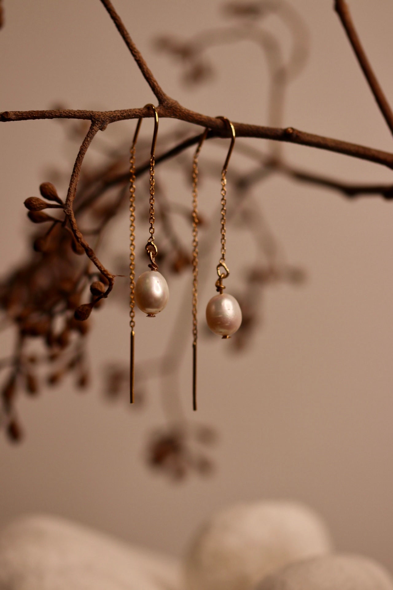 Dangling Freshwater Pearls